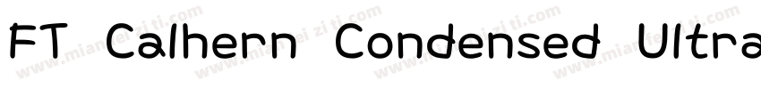 FT Calhern Condensed Ultralight字体转换